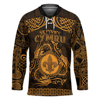 Personalized Monmouthshire Sir Fynwy Hockey Jersey Gold Fleur-de-lis Celtic-inspired - Wonder Print Shop