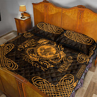 Personalized Monmouthshire Sir Fynwy Quilt Bed Set Gold Fleur-de-lis Celtic-inspired - Wonder Print Shop