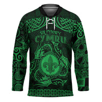 Personalized Monmouthshire Sir Fynwy Hockey Jersey Green Fleur-de-lis Celtic-inspired - Wonder Print Shop