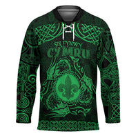 Personalized Monmouthshire Sir Fynwy Hockey Jersey Green Fleur-de-lis Celtic-inspired - Wonder Print Shop