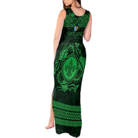 Personalized Monmouthshire Sir Fynwy Tank Maxi Dress Green Fleur-de-lis Celtic-inspired - Wonder Print Shop