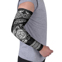 Personalized Montgomeryshire Sir Drefaldwyn Arm Sleeves Black Water Triskele Celtic-inspired - Wonder Print Shop