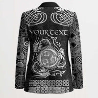 Personalized Montgomeryshire Sir Drefaldwyn Blazer Black Water Triskele Celtic-inspired - Wonder Print Shop