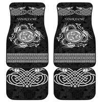 Personalized Montgomeryshire Sir Drefaldwyn Car Mats Black Water Triskele Celtic-inspired - Wonder Print Shop