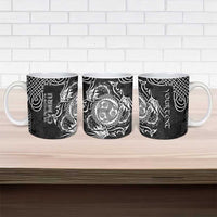 Personalized Montgomeryshire Sir Drefaldwyn Ceramic Mug Black Water Triskele Celtic-inspired - Wonder Print Shop