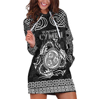 Personalized Montgomeryshire Sir Drefaldwyn Hoodie Dress Black Water Triskele Celtic-inspired - Wonder Print Shop