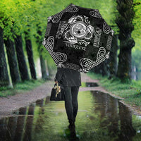 Personalized Montgomeryshire Sir Drefaldwyn Umbrella Black Water Triskele Celtic-inspired - Wonder Print Shop