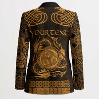 Personalized Montgomeryshire Sir Drefaldwyn Blazer Gold Water Triskele Celtic-inspired - Wonder Print Shop
