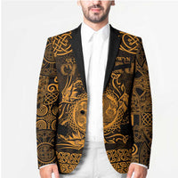 Personalized Montgomeryshire Sir Drefaldwyn Blazer Gold Water Triskele Celtic-inspired - Wonder Print Shop