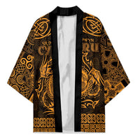 Personalized Montgomeryshire Sir Drefaldwyn Kimono Gold Water Triskele Celtic-inspired - Wonder Print Shop