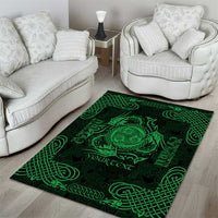 Personalized Montgomeryshire Sir Drefaldwyn Area Rug Green Water Triskele Celtic-inspired - Wonder Print Shop