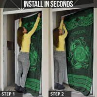Personalized Montgomeryshire Sir Drefaldwyn Door Cover Green Water Triskele Celtic-inspired - Wonder Print Shop
