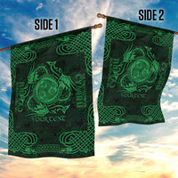 Personalized Montgomeryshire Sir Drefaldwyn Garden Flag Green Water Triskele Celtic-inspired - Wonder Print Shop