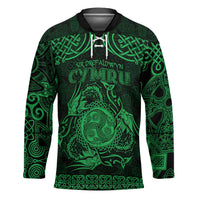 Personalized Montgomeryshire Sir Drefaldwyn Hockey Jersey Green Water Triskele Celtic-inspired - Wonder Print Shop