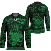 Personalized Montgomeryshire Sir Drefaldwyn Hockey Jersey Green Water Triskele Celtic-inspired - Wonder Print Shop