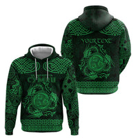 Personalized Montgomeryshire Sir Drefaldwyn Hoodie Green Water Triskele Celtic-inspired - Wonder Print Shop