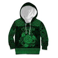 Personalized Montgomeryshire Sir Drefaldwyn Kid Hoodie Green Water Triskele Celtic-inspired - Wonder Print Shop