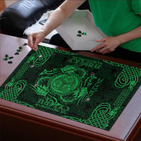 Personalized Montgomeryshire Sir Drefaldwyn Puzzle Green Water Triskele Celtic-inspired - Wonder Print Shop
