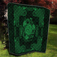 Personalized Montgomeryshire Sir Drefaldwyn Quilt Green Water Triskele Celtic-inspired - Wonder Print Shop
