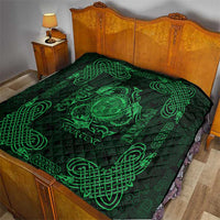 Personalized Montgomeryshire Sir Drefaldwyn Quilt Green Water Triskele Celtic-inspired - Wonder Print Shop
