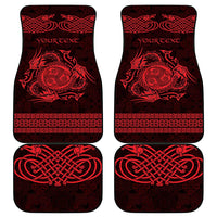 Personalized Montgomeryshire Sir Drefaldwyn Car Mats Red Water Triskele Celtic-inspired - Wonder Print Shop