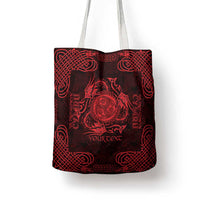 Personalized Montgomeryshire Sir Drefaldwyn Tote Bag Red Water Triskele Celtic-inspired - Wonder Print Shop