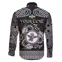 Personalized Pembrokeshire Sir Benfro Family Matching Puletasi and Hawaiian Shirt Black Puffin Celtic-inspired - Wonder Print Shop