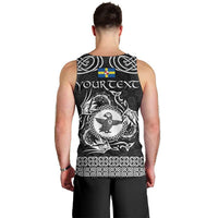 Personalized Pembrokeshire Sir Benfro Men Tank Top Black Puffin Celtic-inspired - Wonder Print Shop