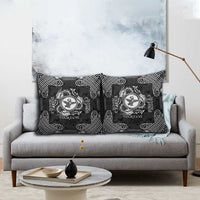 Personalized Pembrokeshire Sir Benfro Pillow Cover Black Puffin Celtic-inspired - Wonder Print Shop