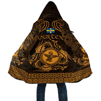 Personalized Pembrokeshire Sir Benfro Cloak Gold Puffin Celtic-inspired - Wonder Print Shop