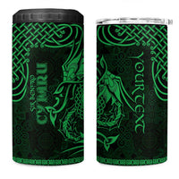 Personalized Pembrokeshire Sir Benfro 4 in 1 Can Cooler Tumbler Green Puffin Celtic-inspired - Wonder Print Shop
