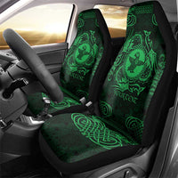 Personalized Pembrokeshire Sir Benfro Car Seat Cover Green Puffin Celtic-inspired - Wonder Print Shop