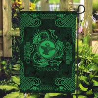 Personalized Pembrokeshire Sir Benfro Garden Flag Green Puffin Celtic-inspired - Wonder Print Shop