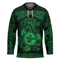 Personalized Pembrokeshire Sir Benfro Hockey Jersey Green Puffin Celtic-inspired - Wonder Print Shop