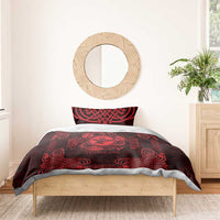 Personalized Pembrokeshire Sir Benfro Bedding Set Red Puffin Celtic-inspired - Wonder Print Shop
