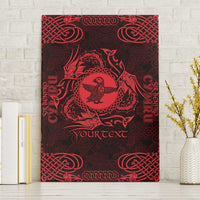 Personalized Pembrokeshire Sir Benfro Canvas Wall Art Red Puffin Celtic-inspired - Wonder Print Shop