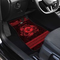 Personalized Pembrokeshire Sir Benfro Car Mats Red Puffin Celtic-inspired - Wonder Print Shop