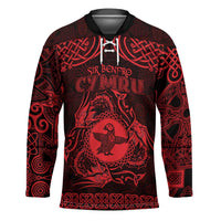 Personalized Pembrokeshire Sir Benfro Hockey Jersey Red Puffin Celtic-inspired - Wonder Print Shop