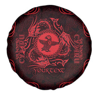 Personalized Pembrokeshire Sir Benfro Spare Tire Cover Red Puffin Celtic-inspired - Wonder Print Shop
