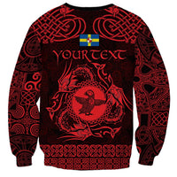 Personalized Pembrokeshire Sir Benfro Sweatshirt Red Puffin Celtic-inspired - Wonder Print Shop