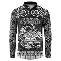 Personalized Radnorshire Sir Faesyfed Button Sweatshirt Black Oak Tree Of Life Celtic-inspired - Wonder Print Shop