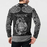 Personalized Radnorshire Sir Faesyfed Button Sweatshirt Black Oak Tree Of Life Celtic-inspired - Wonder Print Shop