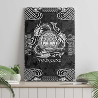 Personalized Radnorshire Sir Faesyfed Canvas Wall Art Black Oak Tree Of Life Celtic-inspired - Wonder Print Shop