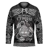 Personalized Radnorshire Sir Faesyfed Hockey Jersey Black Oak Tree Of Life Celtic-inspired - Wonder Print Shop