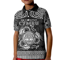 Personalized Radnorshire Sir Faesyfed Kid Polo Shirt Black Oak Tree Of Life Celtic-inspired - Wonder Print Shop