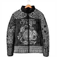 Personalized Radnorshire Sir Faesyfed Padded Jacket Black Oak Tree Of Life Celtic-inspired - Wonder Print Shop