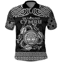 Personalized Radnorshire Sir Faesyfed Polo Shirt Black Oak Tree Of Life Celtic-inspired - Wonder Print Shop