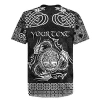 Personalized Radnorshire Sir Faesyfed Rugby Jersey Black Oak Tree Of Life Celtic-inspired - Wonder Print Shop