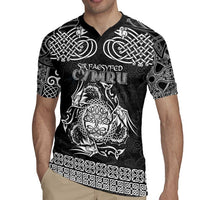 Personalized Radnorshire Sir Faesyfed Rugby Jersey Black Oak Tree Of Life Celtic-inspired - Wonder Print Shop