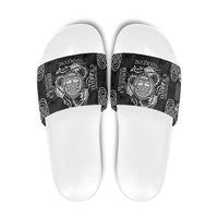 Personalized Radnorshire Sir Faesyfed Slide Sandals Black Oak Tree Of Life Celtic-inspired - Wonder Print Shop
